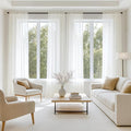 MIULEE Ivory Sheer Curtains 63 Inches Long, 4 Panels Set, Light Filtering Rod Pocket Voile Drapes for Living Room and Bedroom, Airy Soft Fabric Window Treatments, 54 x 63 Inches
