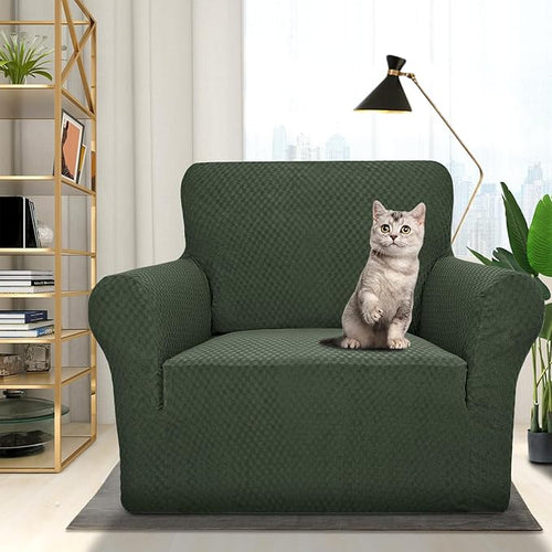 1 Piece Jacquard Chair Slipcovers for Living Room High Stretch Chair