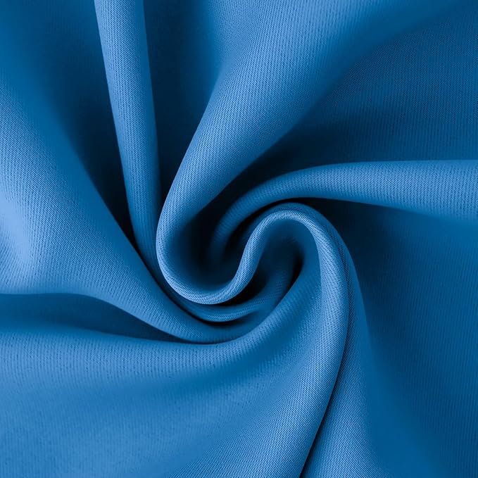 BGment Room Darkening Curtains 63 Inches Long - Grommet Thermal Insulated Drapes Window Treatment Curtains for Bedroom, 2 Panels, 52 x 63 Inch, Classic Blue
