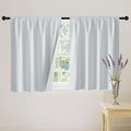 RYB HOME White 100% Blackout Curtains, Thermal Insulated Heat & UV Blocking Total Room Darkening Privacy Drapes for Bedroom Dining Living Room, Width 42 by Length 54, White, 2 Panels