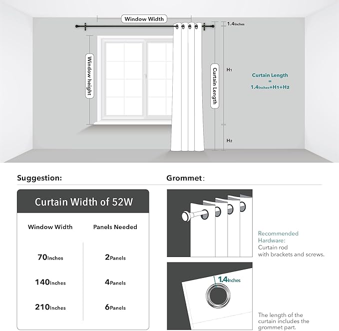 Deconovo Pink Blackout Curtains for Bedroom, Thermal Insulated Soundproof Pravicy Curtain, Silver Wave Dots Print, 52 x 84 Inch Long, Machine Washable Window Panels for Kids Room Nursery, Set of 2