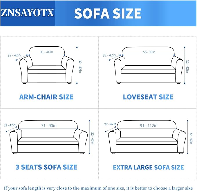 ZNSAYOTX 1 Piece Jacquard Couch Covers for 3 Cushion Couch High Stretch Sofa Cover for Pets Dogs Anti Slip Extra Large Sofa Slipcovers Furniture Protector (X-Large, New Pattern Silver Grey)