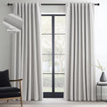Topfinel 92 Inch Long Black Out Custom Drapery 2 Panels Neutral Blackout Curtains, Grey Beige Sun Blocking Tab Top Curtains Room Divider, Internet Famous Textured Linen Curtains 52" X 92", Bay Window