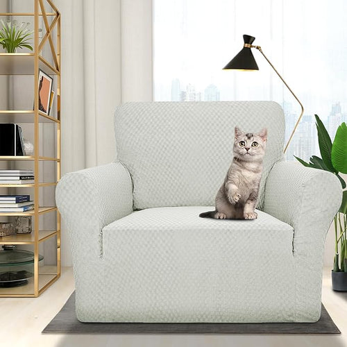 1 Piece Jacquard Chair Slipcovers for Living Room High Stretch Chair