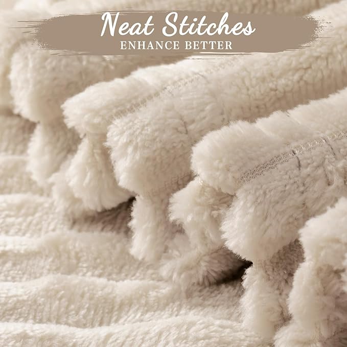 Buryeah 6 Pcs Flannel Throw Blanket Bulk 50 x 60 in Sleepover Blanket Outdoor Wedding Throw Lightweight, Oeko-tex Standard 100 Certified for Sofa Homeless Gifts (Khaki)