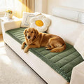 Couch Cover for Dogs Washable, Fuzzy Pet Couch Covers for 3 Cushion Sofa Pet Friendly, Non Slip Sofa Cover (Green, 27.6" x 59"/70 x 150cm)