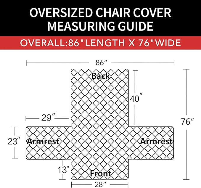 Easy-Going Oversized Chair Sofa Slipcover Reversible Sofa Cover Water Resistant Couch Cover Furniture Protector Cover with Elastic Straps for Pets Dog (Oversized Chair, Chocolate/Beige)