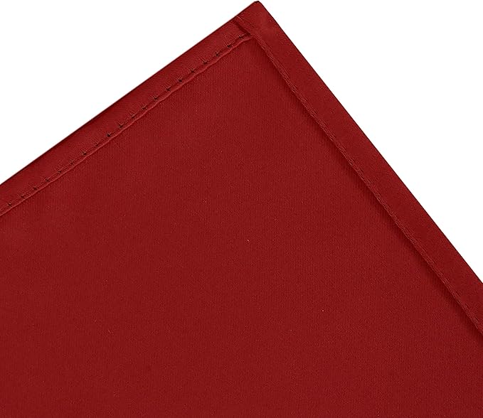 LEMOMO Dark Red Thermal Blackout Curtains/52 x 95 Inch/Set of 2 Panels Room Darkening Curtains for Bedroom