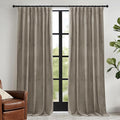 RYB HOME Blush Velvet Curtains 96 inches 2 Panels Set, Thermal Insulated Privacy Protect Decorative Drapes with Hook Tape for Dorm Hotel Room, W 52 x L 96 inches