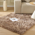 ORINOVA Faux Sheepskin Beige 3x5 Fluffy Fur Washable Area Rugs for Bedroom Shaggy Carpet for Living Room Nursery Rug Cute Home Décor