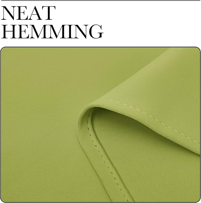 NICETOWN 2 Panels Blackout Curtains, Rod Pocket Window Curtains Room Darkning Drapes for Bedroom/Living Room, Thermal Insulated Solid Draperies for Home Office/Study, 62 by 72-Inch, Fresh Green
