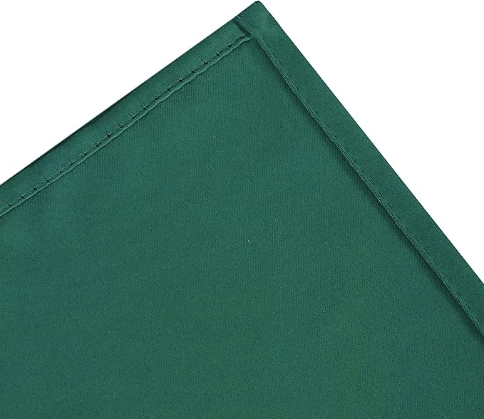 LEMOMO Dark Green Thermal Blackout Curtains/38 x 84 Inch/Set of 2 Panels Room Darkening Curtains for Bedroom