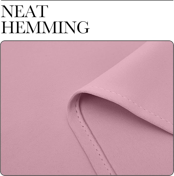 NICETOWN Blackout Curtains for Living Curtains, Rouge Pink, 2 Panels, 29 by 30, Room Darkening Window Curtain Panels, Easy-Care Solid Thermal Insulated Draperies/Drapes for Daughter Room