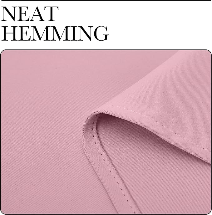 NICETOWN Room Darkening Draperies Window Curtain Panels, Rouge Pink, 2 Panels, W60 x L84 -inch, Thermal Insulated Grommet Room Darkening Curtains for Bedroom