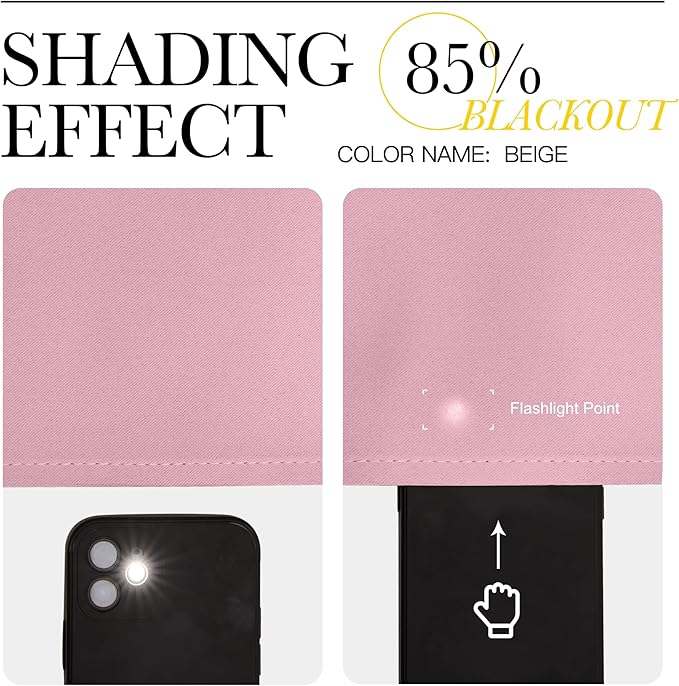 NICETOWN Bedroom Blackout Draperies Panels, 2 Panels, 42 x 72 Inch, Rouge Pink, Three Pass Microfiber Noise Reducing Thermal Insulated Solid Ring Top Window Curtains