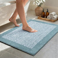 Bathroom Rugs 30x20 Non Slip Washable, Dusty Blue Bath Mat for Bathroom Floor Tub, Soft Absorbent Quick Dry Mats for Shower, Bathtub,Home Decor