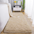 Chicrug Soft Runner Rugs for Bedroom Living Room Plush Fluffy Rug 3x8 Feet, Shag Furry Area Rug Carpet Non Shedding for Nursery Children Kids Girls Room Home Decorative, Camel
