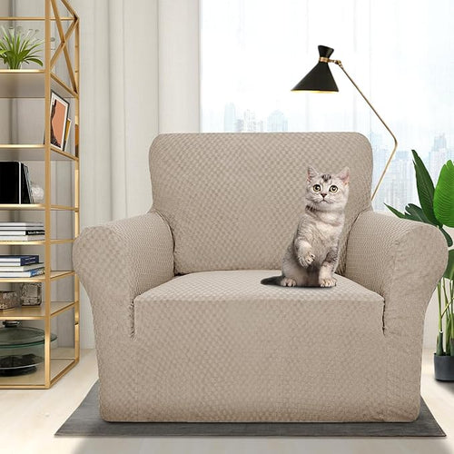 1 Piece Jacquard Chair Slipcovers for Living Room High Stretch Chair