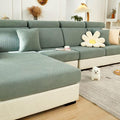 Sofa Covers Couch Covers for Sofa Pet Friendly Couch Cushion Covers Universal Sofa Covers Washable Stretch Slipcovers for Sectional Sofa (Texture Green,Back Cover L)