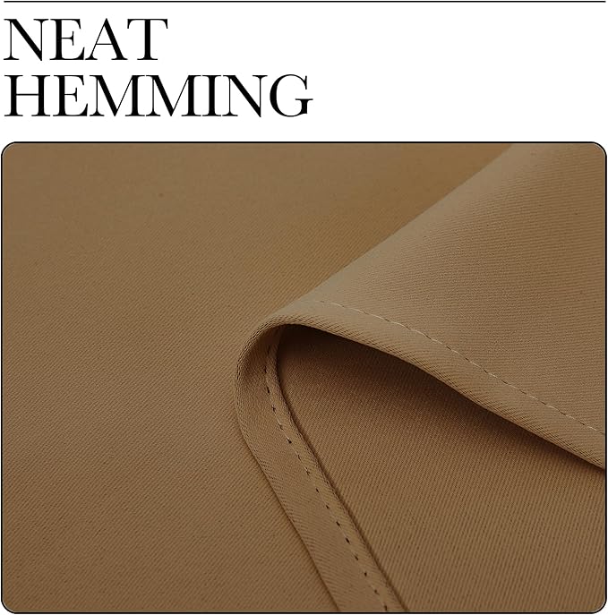 NICETOWN RV Blackout Curtains for Camper Windows, Gold Brown, 29" Wide by 50" Long, 2 PCs, Short Blackout Curtains & Drapes, Thermal Insulated Blackout Curtain Panels for Kids Room, Play Room