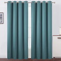 LEMOMO Sea Teal Thermal Blackout Curtains/52 x 95 Inch/Set of 2 Panels Room Darkening Curtains