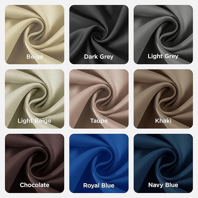 Joydeco Blackout Curtains 84 Inch Length 2 Panels Set, Thermal Insulated Long Drapes 2 Burg, Room Darkening Grommet Drapes for Living Room Bedroom Window