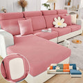 Soothing Home Sofa Covers, Sofa Hero Covers, Wear-Resistant Universal Couch Covers Washable Stretch Sectional Couch Cushion Covers (Pink,Large Triple Seat Cover)