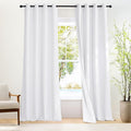 NICETOWN 100% Blackout 108 inch Curtains, Grommet Thermal Insulated Window Treatments Light Blocking Drapes for Bedroom/Living Room, W52 x L108, 2 Panels