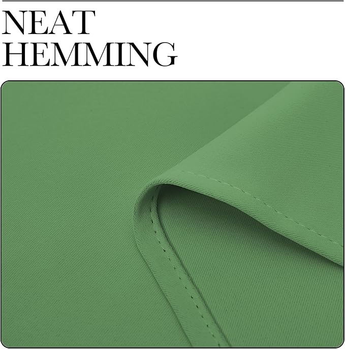 NICETOWN Blackout Curtains for Living Curtains, Froest Green, 2 Panels, 52 by 95, Room Darkening Window Curtain Panels, Easy-Care Solid Thermal Insulated Draperies/Drapes for Daughter Room