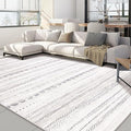 Nakagishi 10x14 Area Rugs Living Room: Washable Boho Large Neutral Modern Soft Stain Resistant Farmhouse Indoor Floor Rug Non-Slip Carpet for Bedroom Nursery Kids Playroom Office Dining Room- Gray
