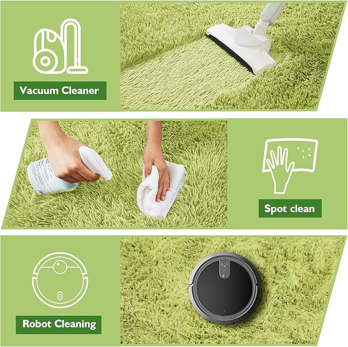yulidayang Fluffy Round Area Rugs for Bedroom,3'X3'Shag Circle Area Rugs for Living Room,Non Slip Fuzzy Plush Rug for Kids Room Boys Girls Room and Dorm Home Classroom Rug