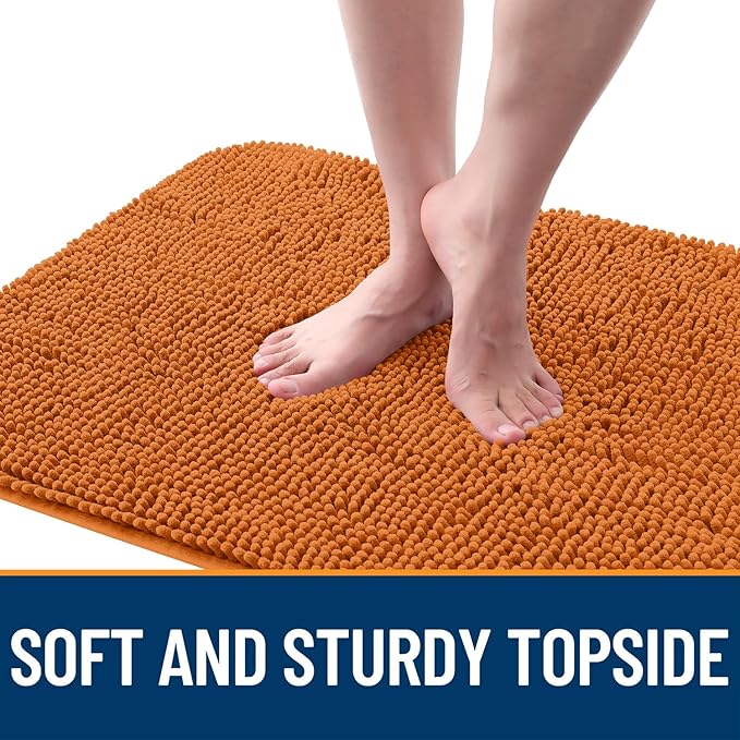 OLANLY Dog Door Mat for Muddy Paws 70x24, Absorbs Moisture and Dirt, Absorbent Non-Slip Washable Doormat, Quick Dry Chenille Mud Mat for Dogs, Entry Indoor Entryway Carpet for Inside Floor, Clay