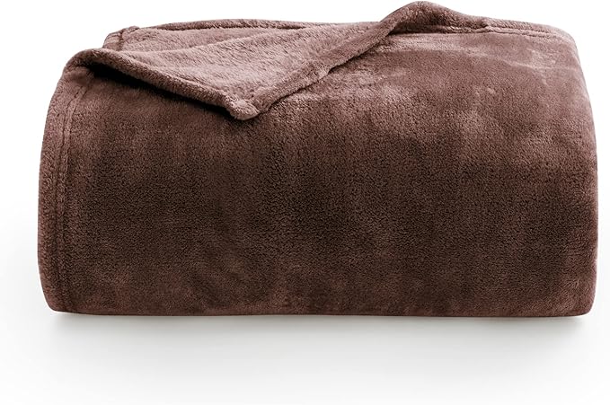 BEDELITE Fleece Blanket Twin Size Brown Throw Blankets for Couch & Bed, Luxury Plush Cozy Fuzzy Blanket 60x80 inches, Super Soft Warm Lightweight Throw Blanket for Travel Camping