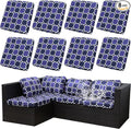Outdoor Cushion Covers Set,8PCS Patio Furniture Couch Seat Slipcovers, Replacement for Sofa Sectional Chair(Cover，Only)