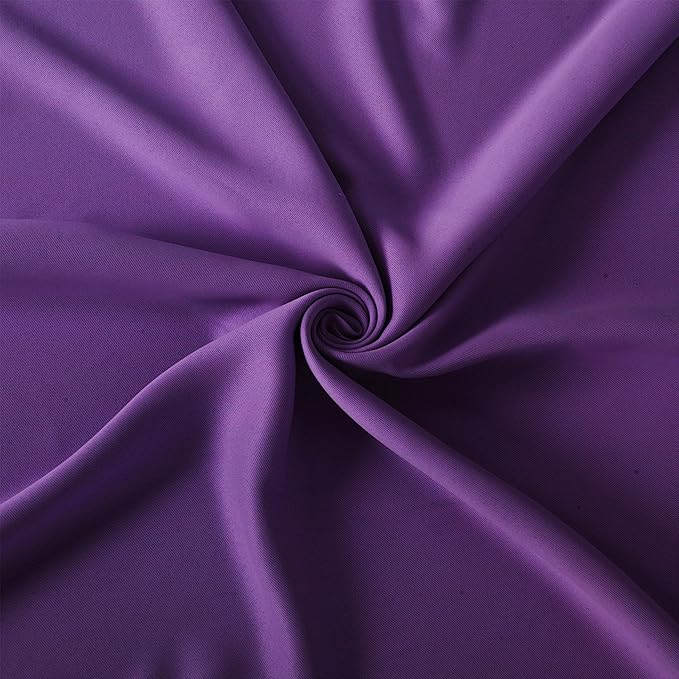 LEMOMO Blackout Curtains 42 x 84 Inch/Purple Curtains Set of 2 Panels/Room Darkening Curtains for Living Room and Bathroom