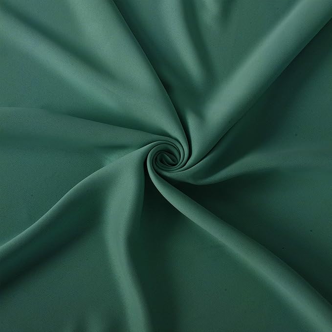 LEMOMO Green Blackout Curtains 40 x 63 Inch Length/Set of 2 Curtain Panels/Thermal Insulated Room Darkening Blackout Curtains for Bedroom
