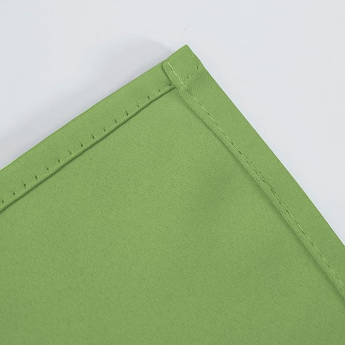 LEMOMO Blackout Curtains 52 x 45 inch/Light Green Curtains Set of 2 Panels/Thermal Insulated Room Darkening Bedroom Curtains